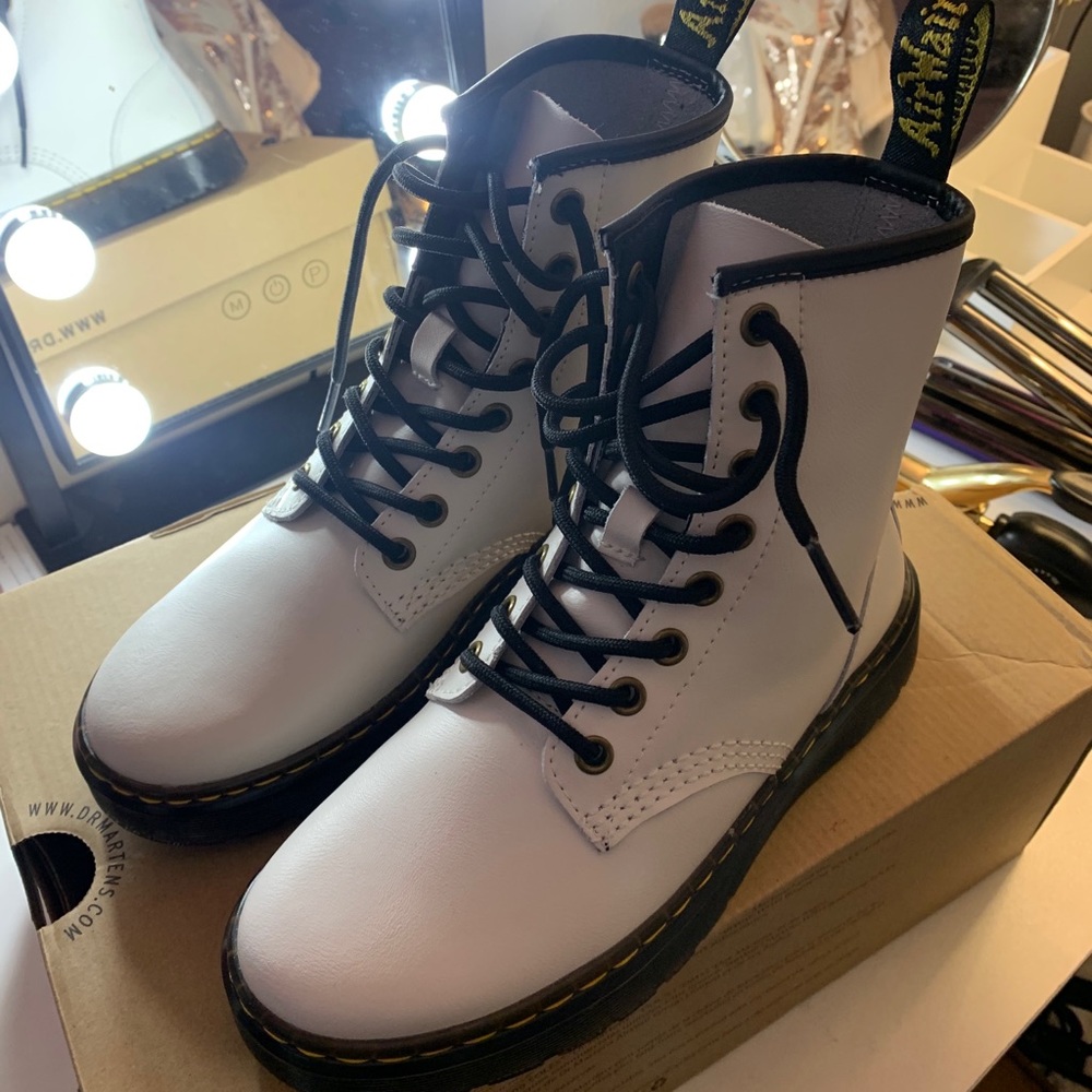 Brand new white Doc Martins